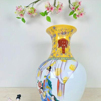 BÌNH TAI VOI HỌA TIẾT THẬP NHỊ KIM THOA